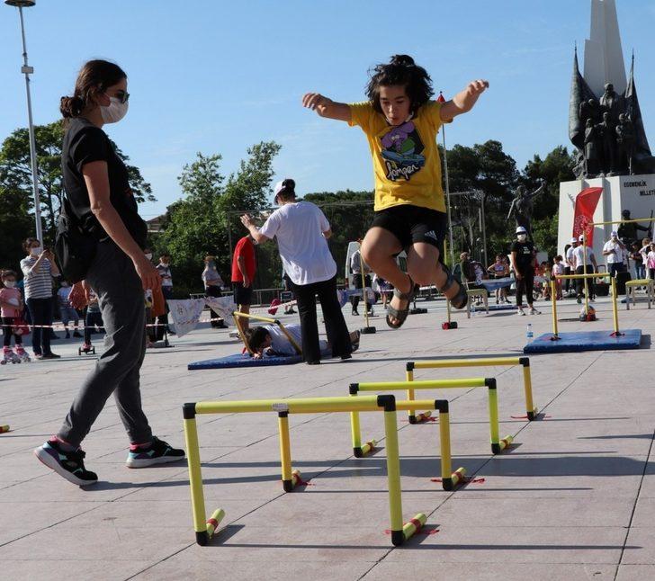 Çocuk ve gençler için spor parkuru düzenlendi G3