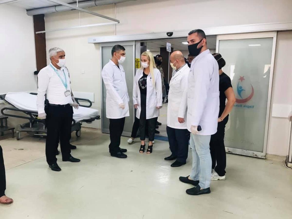 Diyarbakır Selahaddin Eyyubi Devlet Hastanesinde korona vir&uuml;s denetimi