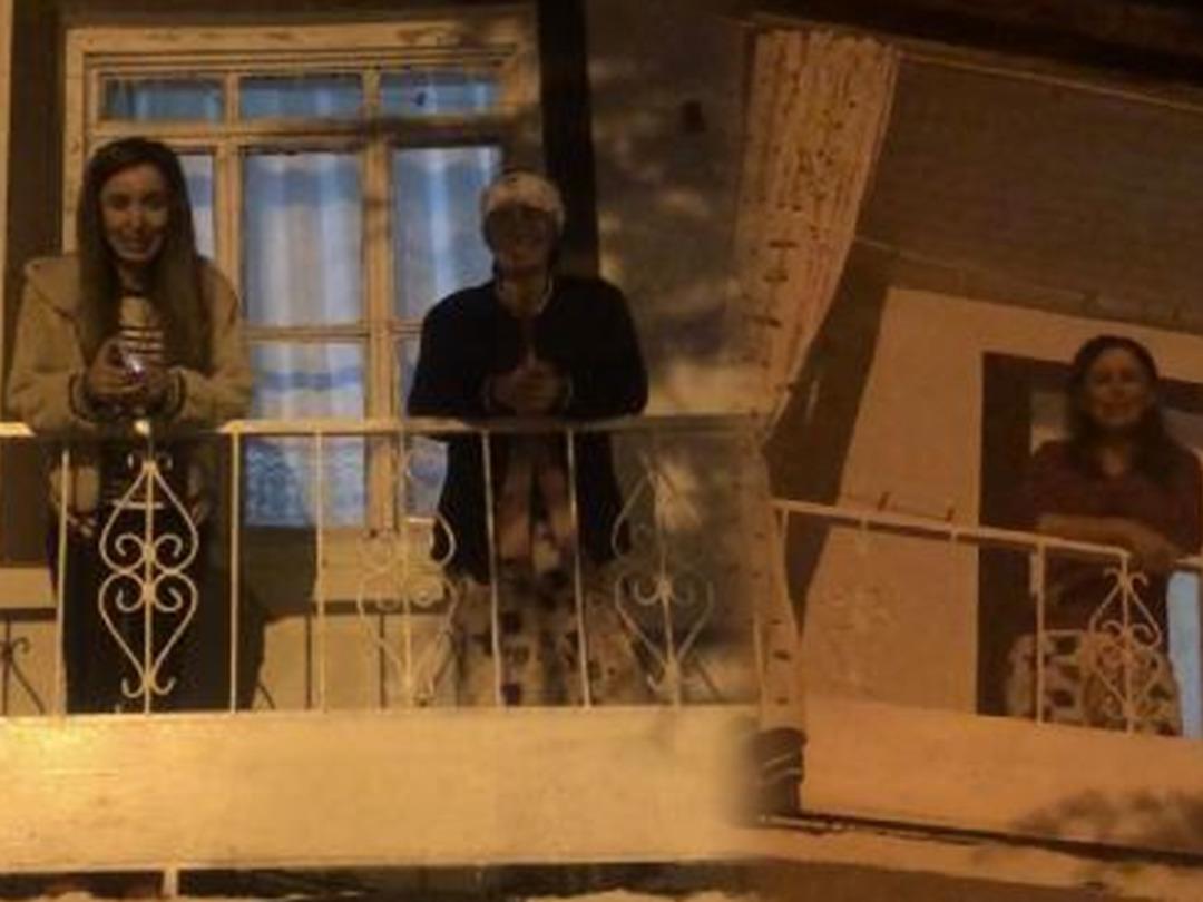 Geceyi bekleyip, pencere ve balkonlara &ccedil;ıkıyorlar! G&ouml;r&uuml;nt&uuml;lemek i&ccedil;in birbirleriyle yarışıyorlar