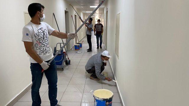 Karaman’da yurtlar karantina sonrası öğrenciler için hazırlanıyor