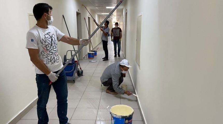 Karaman’da yurtlar karantina sonrası öğrenciler için hazırlanıyor