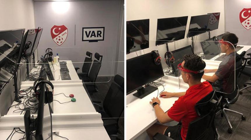 TFF Riva VAR Merkezi'nde Kovid-19 önlemleri