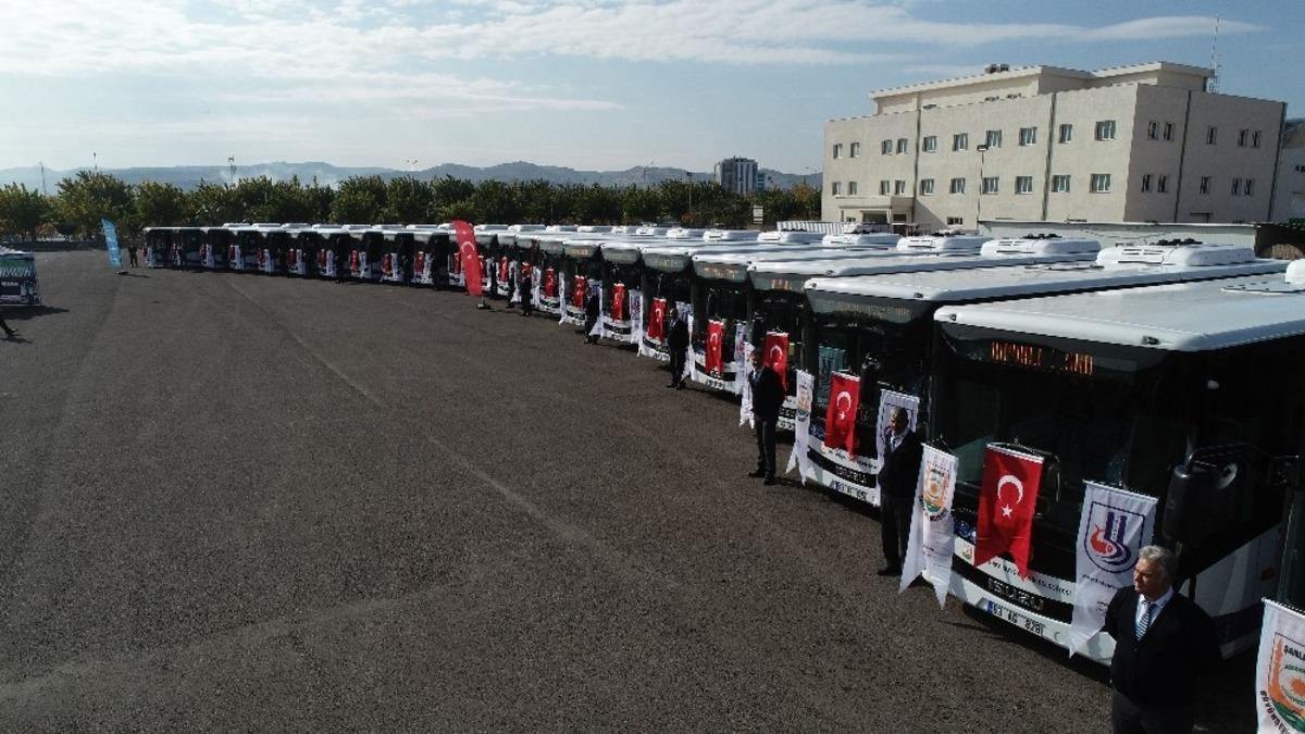 Şanlıurfa&rsquo;da toplu taşıma ara&ccedil;ları dezenfekte ediliyor