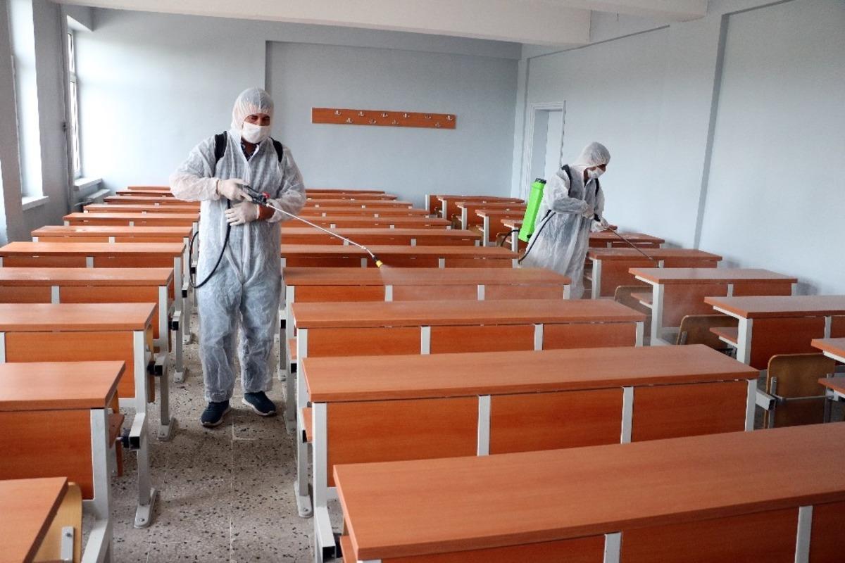 Yozgat&rsquo;ta okullar sınav &ouml;ncesi dezenfekte edildi