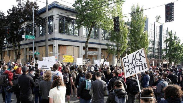 Capito Hill'deki bu polis merkezi protestoların ardından boşaltıldı