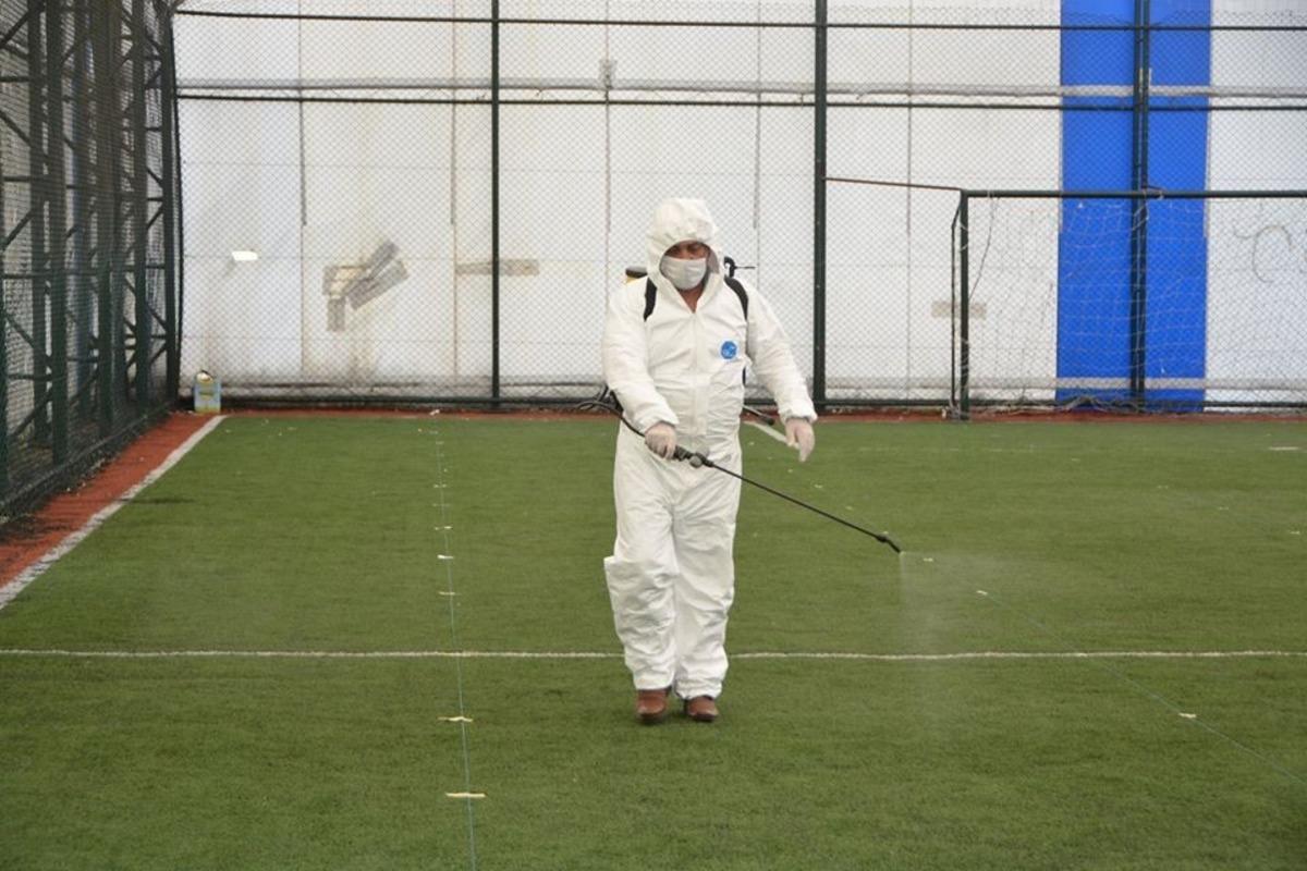 Ardahan&rsquo;da Cuma namazı kılınacak alanlar dezenfekte edildi