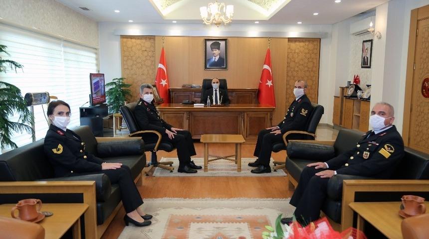 Jandarma Teşkilatından Vali Günaydın’a 181. Kuruluş Yıldönümü Ziyareti