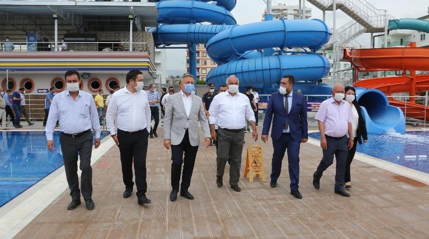 Erdemli&rsquo;de aquapark a&ccedil;ıldı