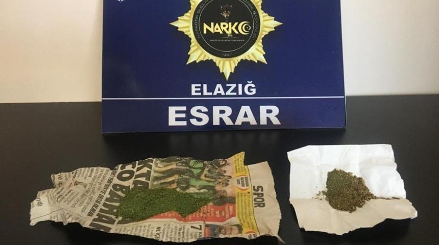 Elazığ&rsquo;da uyuşturucu ile m&uuml;cadele: 7 torbacı yakalandı