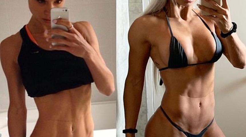 İki kat daha fazla yiyerek hayallerindeki vücuda kavuşan kadın