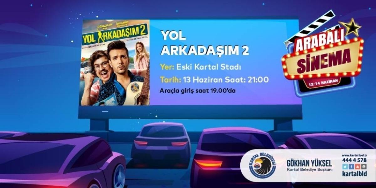 Kartal Belediyesi&rsquo;nden arabalı sinema nostaljisi