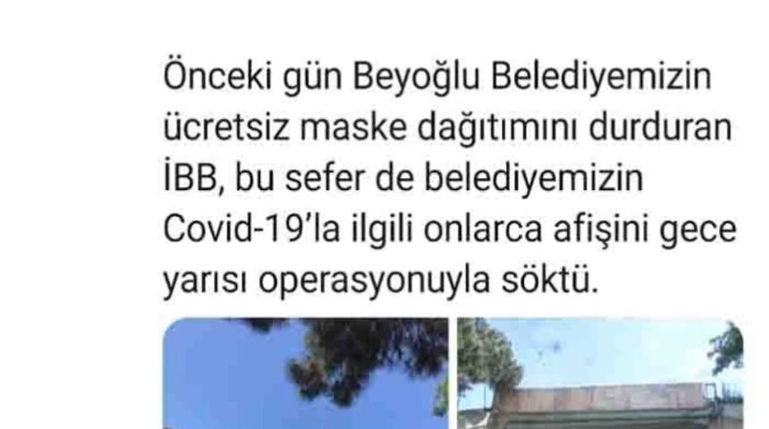 Esenler’de korona virüs pankartı konusu