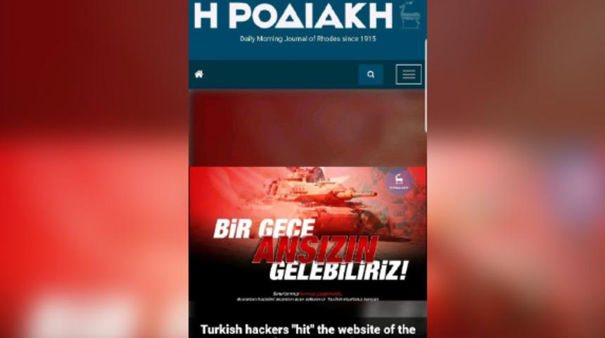 T&uuml;rk hacker&rsquo;lar Yunanistan&rsquo;ı ikinci kez hackledi