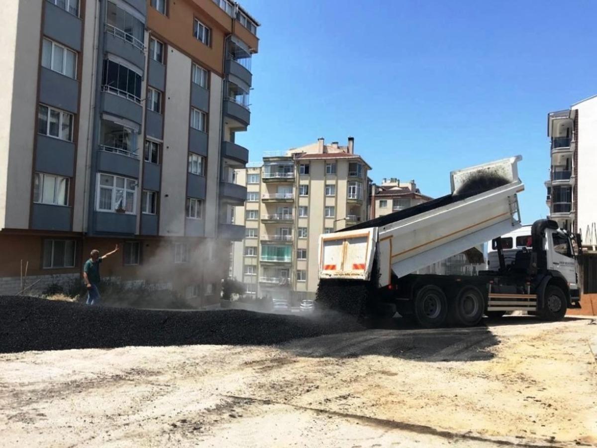 Sinop Belediyesinden asfalt &ccedil;alışmaları