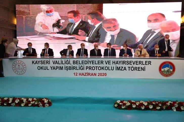 Melikgazi’de farklı mimari ile yapılacak okulun protokolünü Bakan Selçuk imzaladı G3