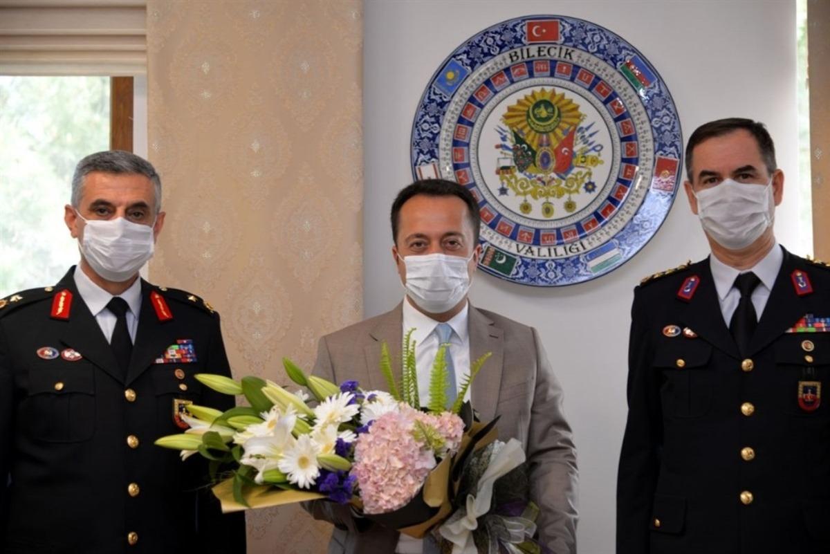 Jandarmadan Vali Şent&uuml;rk&rsquo;e ziyaret