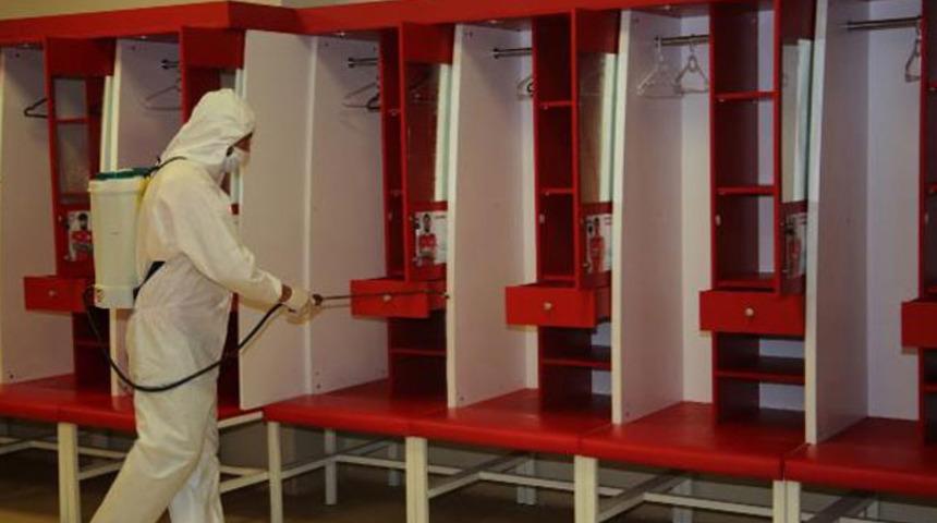 Sivas'ta Yeni 4 Eyl&uuml;l Stadyumu dezenfekte edildi