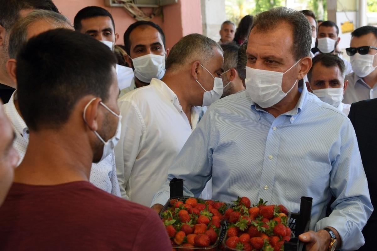 Başkan Se&ccedil;er, Anamur&rsquo;da incelemelerde bulundu