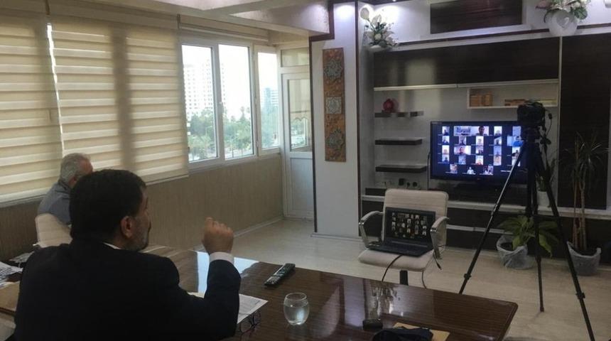 Sağlık&ccedil;ıların sorunları video konferansla g&ouml;r&uuml;ş&uuml;ld&uuml;