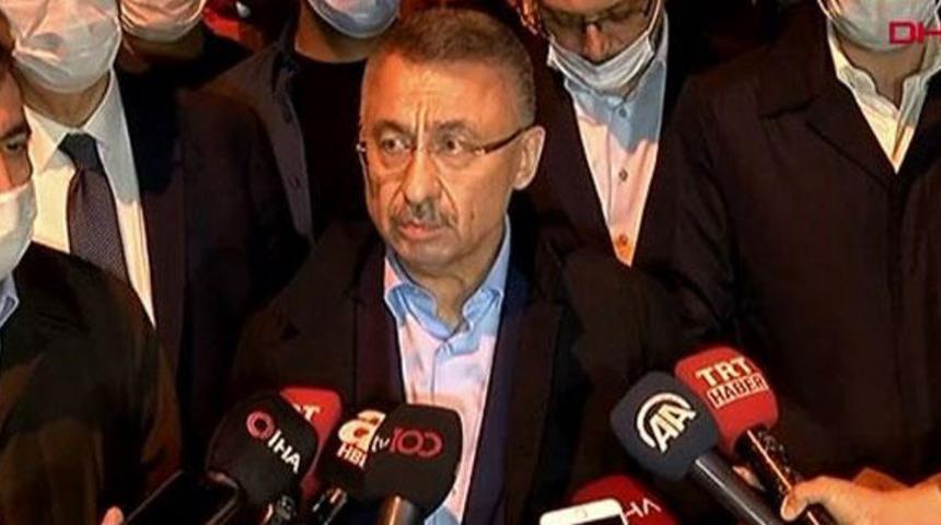 Cumhurbaşkanı Yardımcısı Fuat Oktay'dan deprem b&ouml;lgesinde &ouml;nemli a&ccedil;ıklamalar