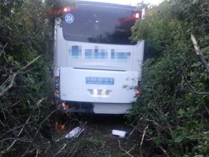 Son dakika! Akhisar’da yolcu otobüsü yoldan çıktı G3
