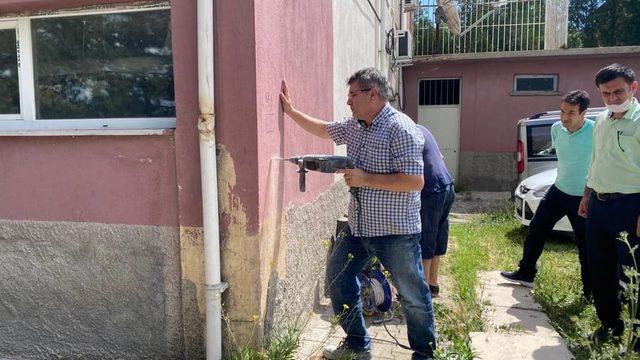 Altıntaş’ta Hükümet Konağı’na deprem testi