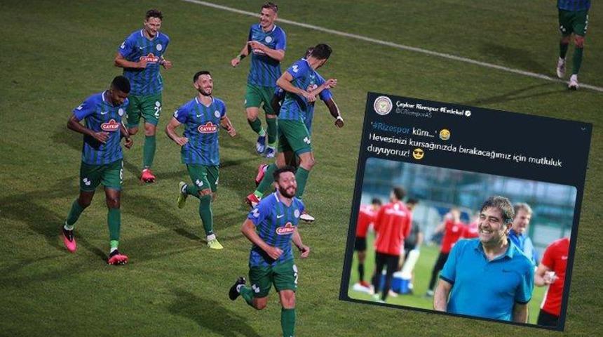 &Ccedil;aykur Rizespor&rsquo;dan g&ouml;nderme! &lsquo;Hevesinizi&hellip;&rsquo;