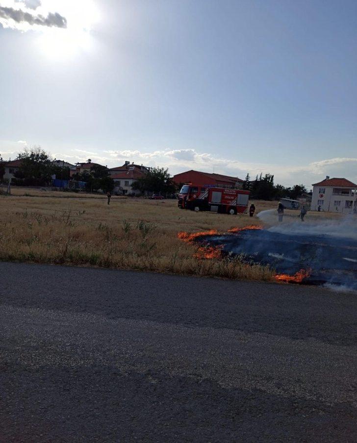 Anız yangını büyümeden kontrol altına alındı G3