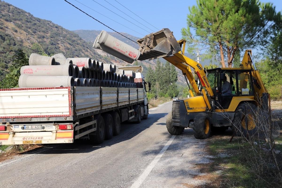 Ula&rsquo;da kanalizasyon &ccedil;alışmaları tamamlandı