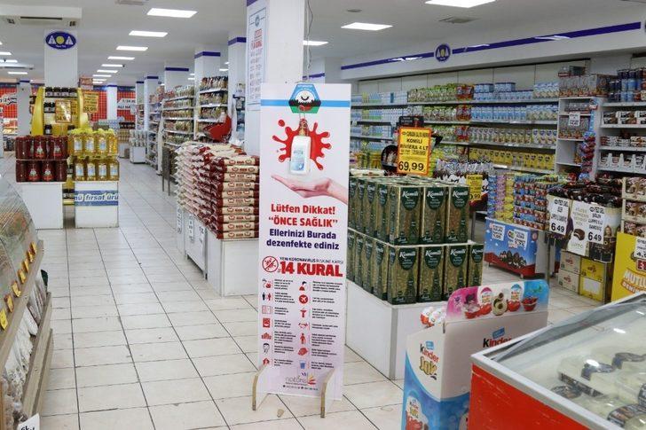 DTSO’dan iş yerlerine dezenfektan standı dağıtımı G3