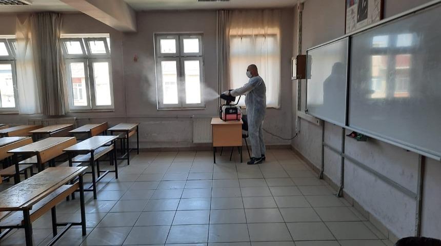Darıca&rsquo;da sınav &ouml;ncesi okullar dezenfekte edildi