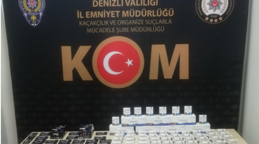 Denizli'de ka&ccedil;ak cinsel i&ccedil;erikli &uuml;r&uuml;n operasyonu