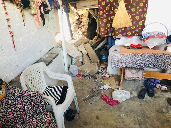 Freni boşalan kepçe eve girince içerdeki kadın bayıldı G3