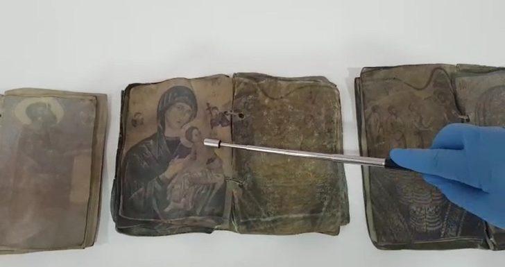 Kırıkkale'de ceylan derisi üzerine yazılmış tarihi dua kitapları ele geçirildi G4
