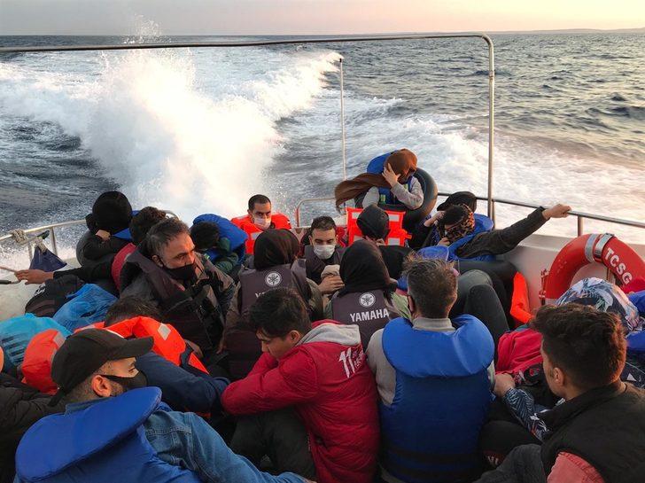 Çanakkale'de 125 kaçak göçmen yakalandı G5