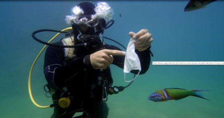 Antalya'da su altında  'maske ve eldiven' kirliliği G2