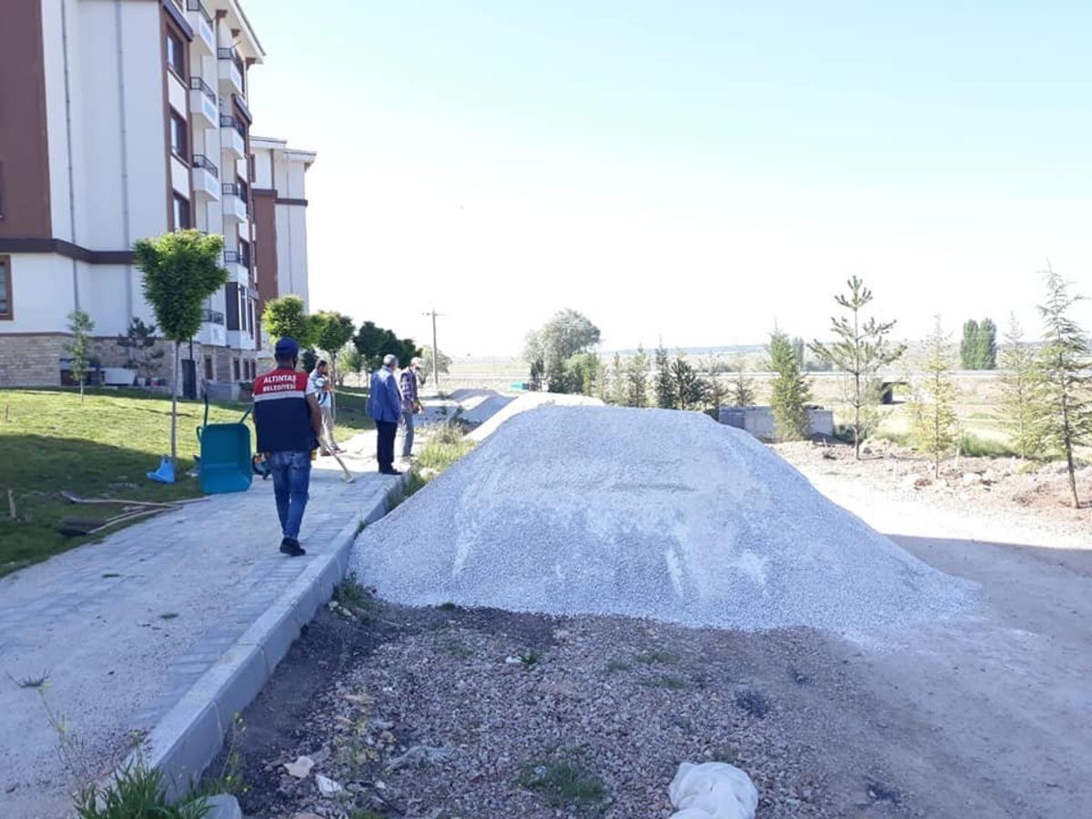 Altıntaş&rsquo;ta peyzaj &ccedil;alışmaları