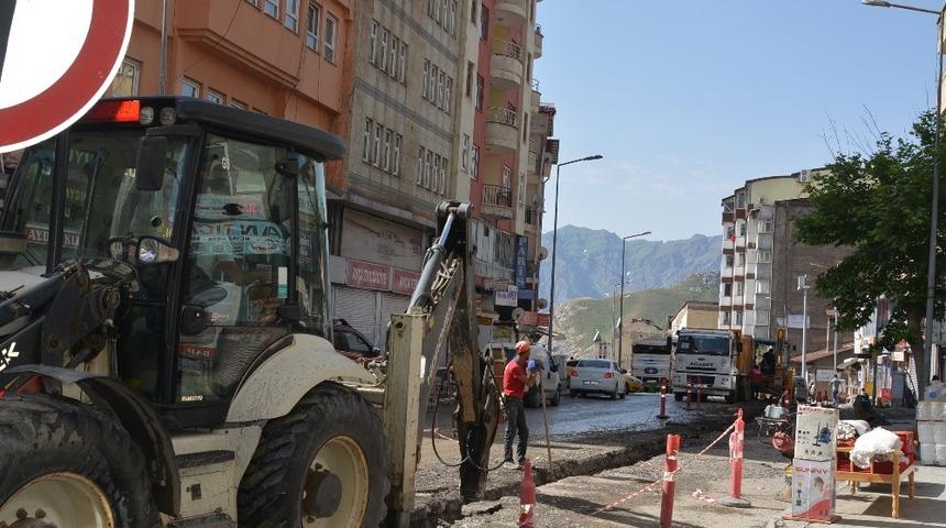Hakkari’de doğalgaz çalışmaları sürüyor