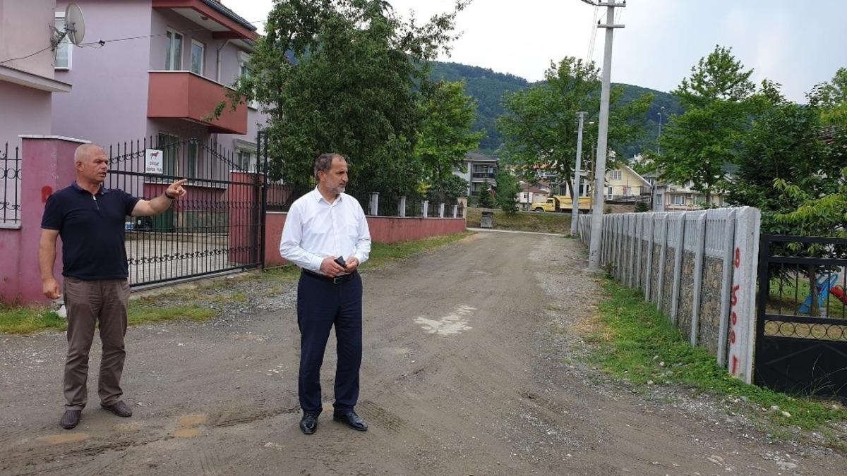 Başkan Şahin &ccedil;alışma yapılacak sokaklar inceledi