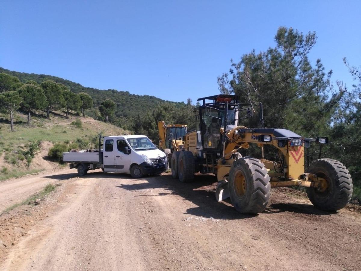 Burhaniye&rsquo;de yayla yollarına onarım