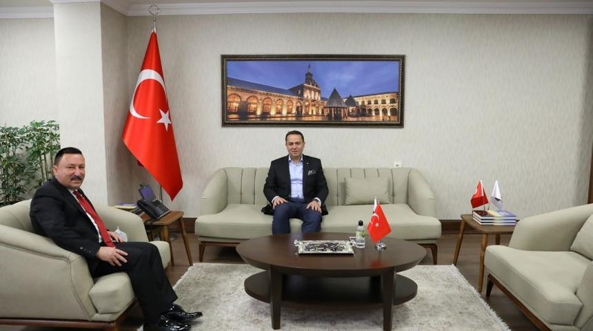 Başkan Beyoğlu&rsquo;ndan Eryılmaz&rsquo;a ziyaret