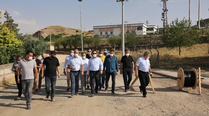 Büyükşehir Belediyesi Genel Sekreteri Eryılmaz çalışmaları denetledi