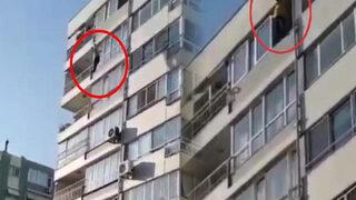İzmir'de korku dolu anlar! 9'uncu kattan böyle atladı