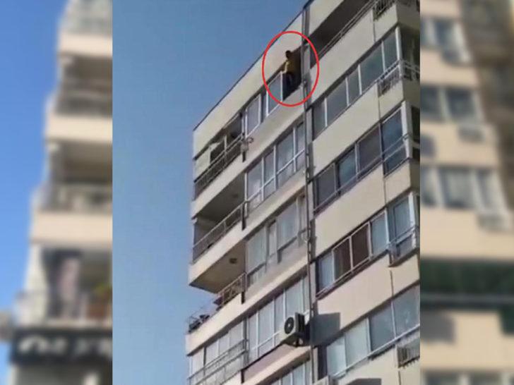 İzmir'de korku dolu anlar! 9'uncu kattan böyle atladı G2