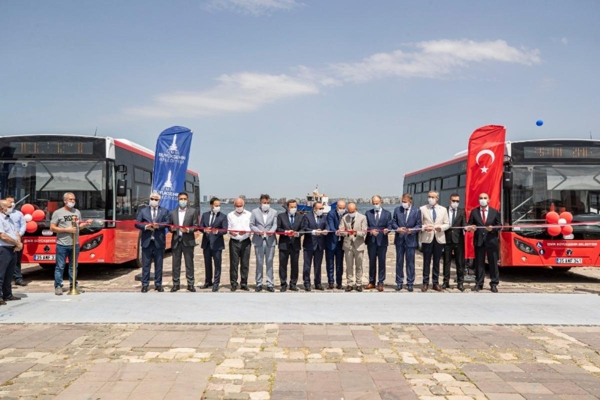 İzmir&rsquo;de 16 yeni otob&uuml;s daha hizmete girdi