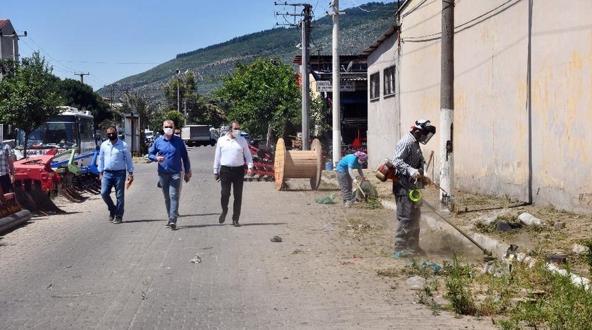 S&ouml;ke Belediyesi, Sanayi Sitesi&rsquo;nde kapsamlı temizlik &ccedil;alışmasına başladı