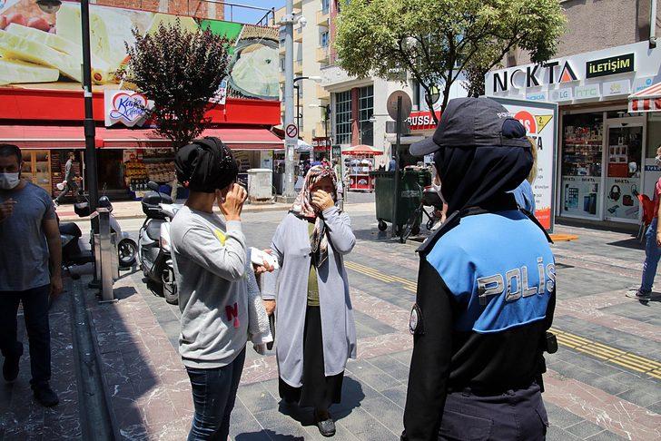 Polisi gören panikle maskeye sarıldı! G4