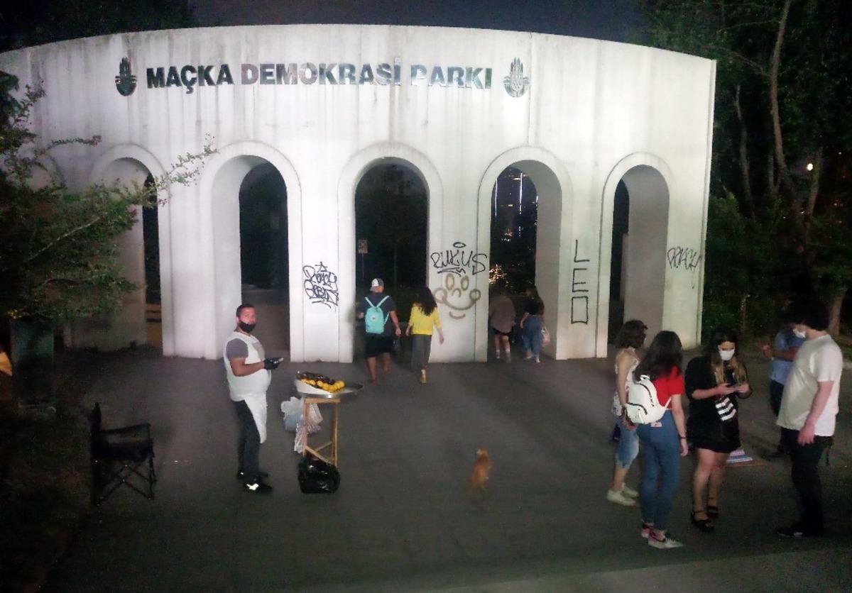 Ma&ccedil;ka Parkı&rsquo;nda dikkat &ccedil;eken yoğunluk