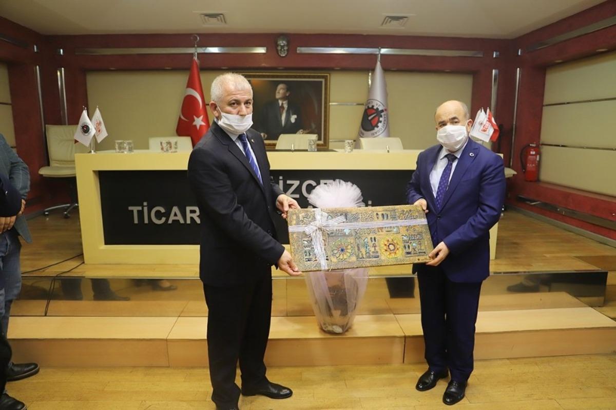 Vali Dağlı&rsquo;dan DTSO&rsquo;ya veda ziyareti