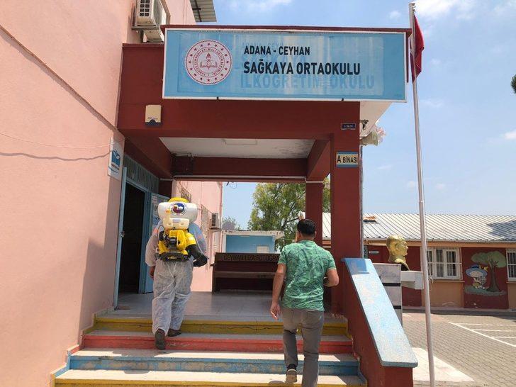 Ceyhan’da okullar sınavlar öncesi dezenfekte ediliyor G3